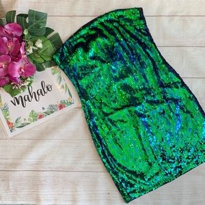Mermaid Shifting Sequin Mini Tube Dress